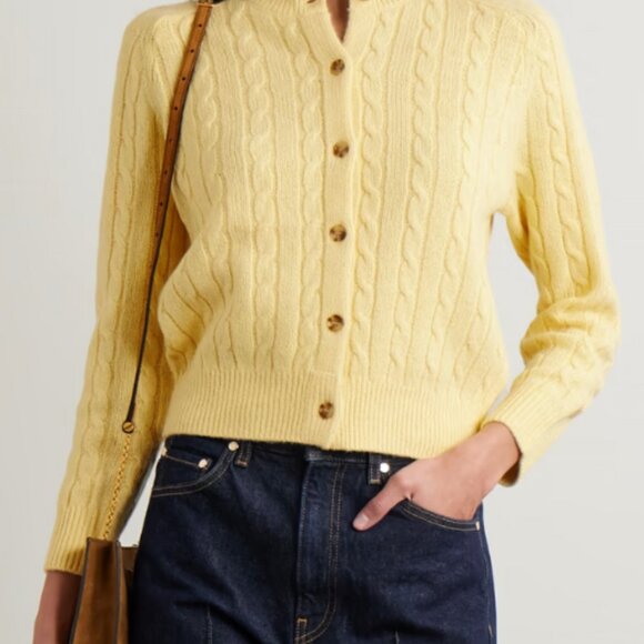 Sweaters - Doen Penrose Cardigan - Lemon Chiffon